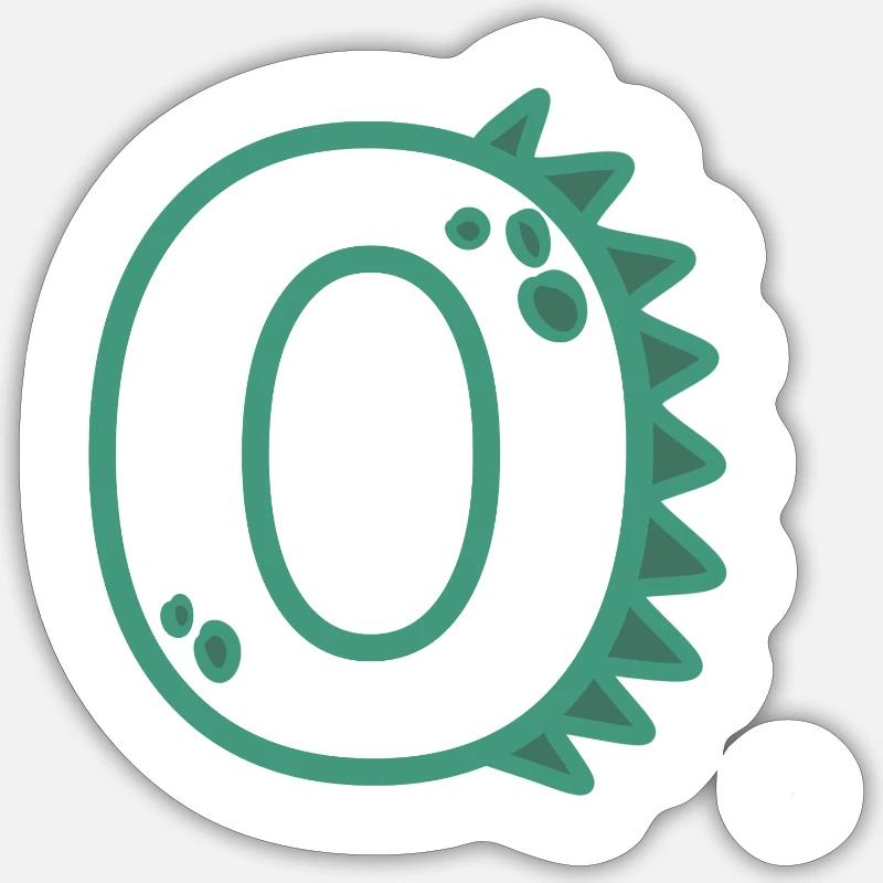 Numéro 0 Sticker taille S (10 x 10 cm)