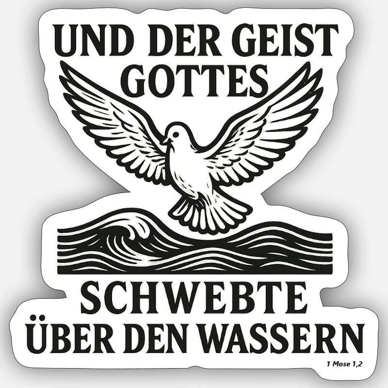 Heiliger Geist Sticker Größe S (10 x 10 cm)