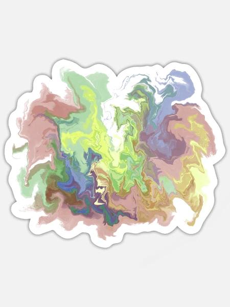 Acryl Zauber - Sticker Größe S (10 x 10 cm) - Mattweiß