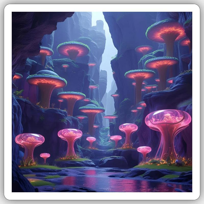 Fantasy Designs - Sticker Größe S (10 x 10 cm) - Mattweiß
