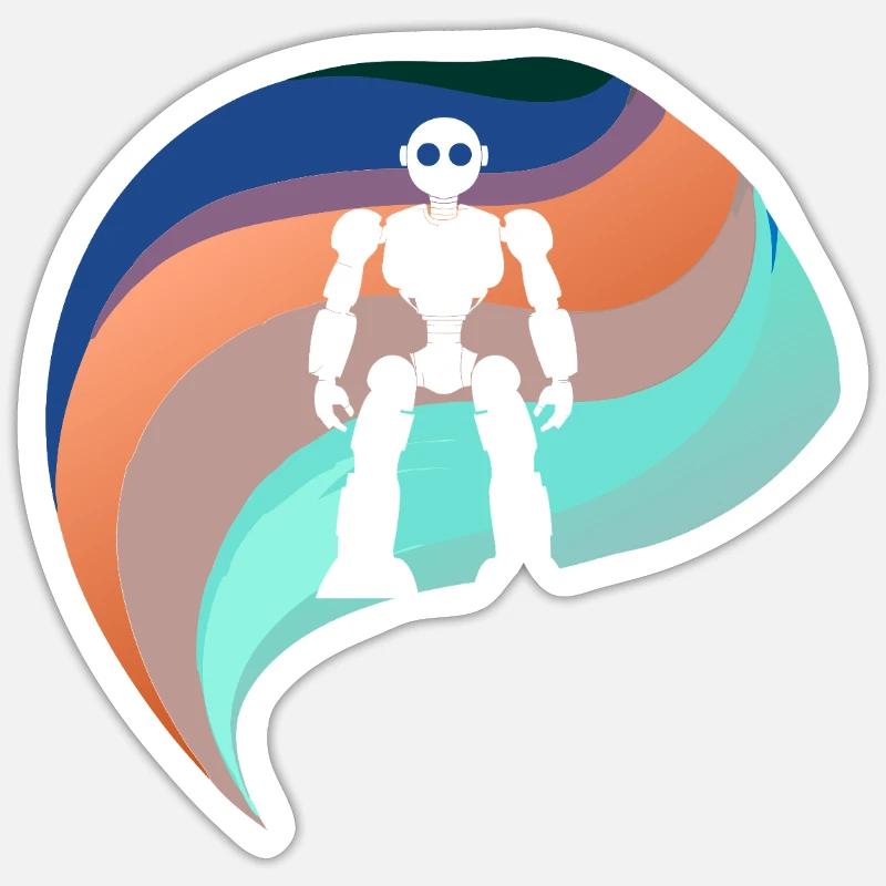 Robots Robotics Computer Science Sticker size S (10 x 10 cm)