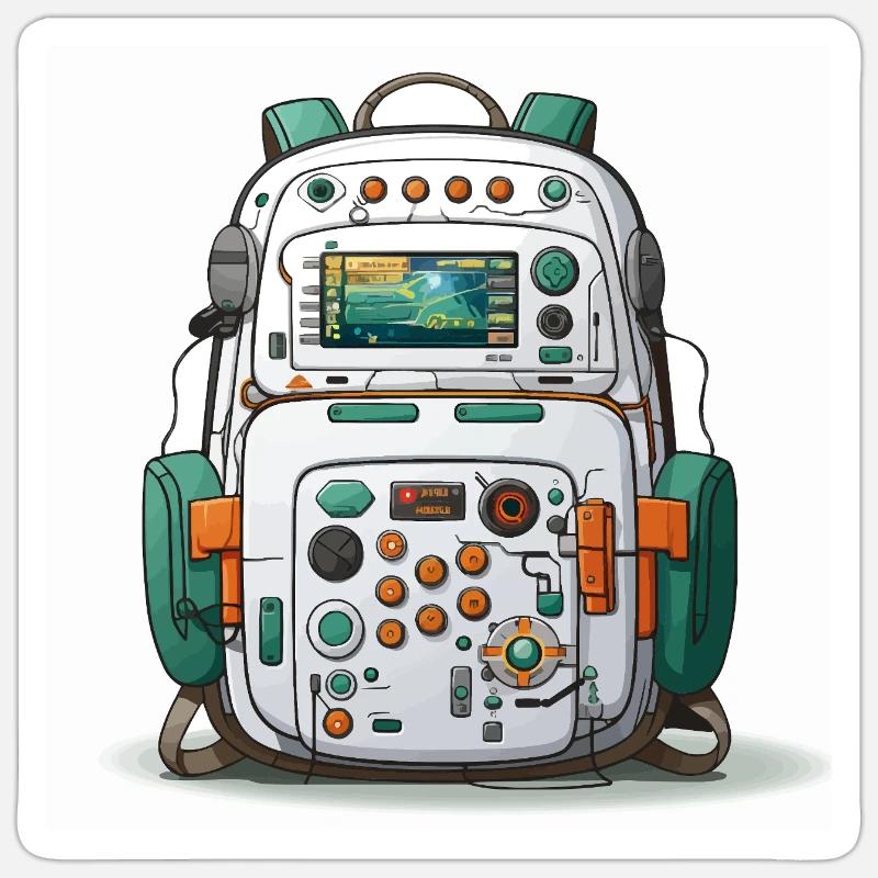 Le Geeks Tech Carry - Sticker taille S (10 x 10 cm) - blanc mat