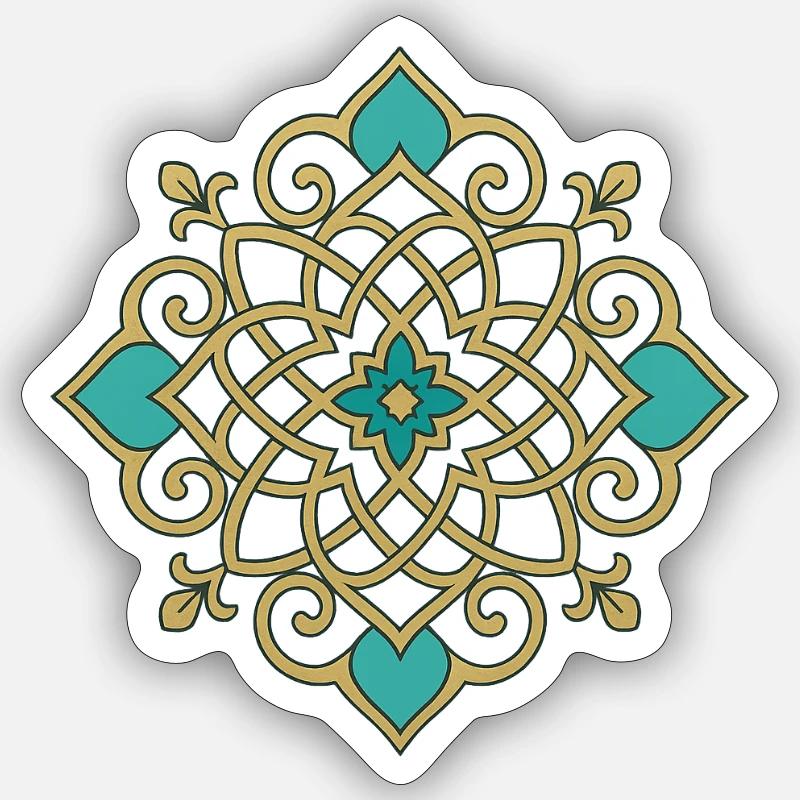Oriental Pattern Sticker size S (10 x 10 cm)