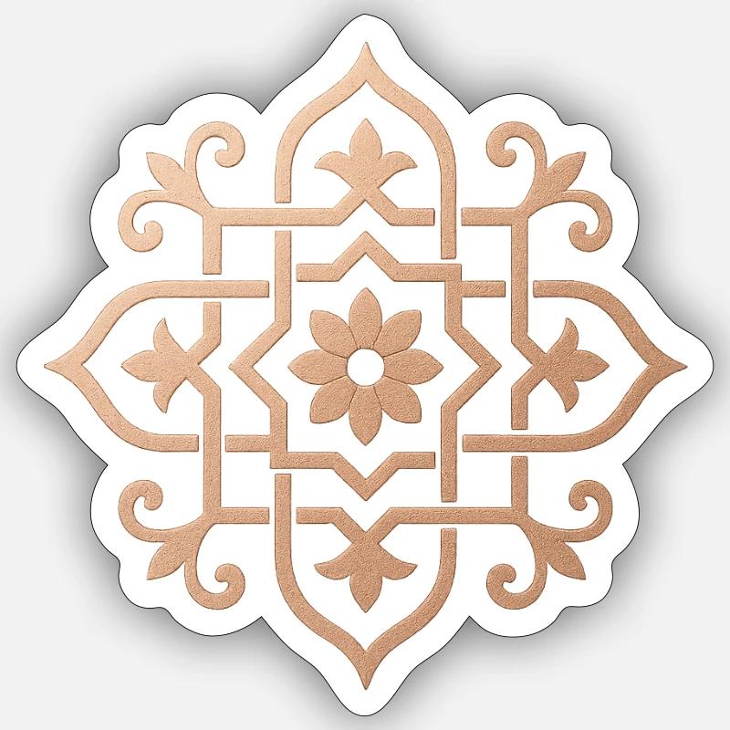 Oriental Pattern Sticker size S (10 x 10 cm)