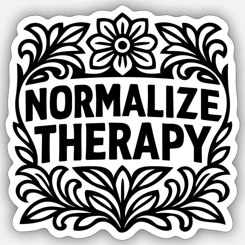 Normaliser - Sticker taille S (10 x 10 cm) - blanc mat