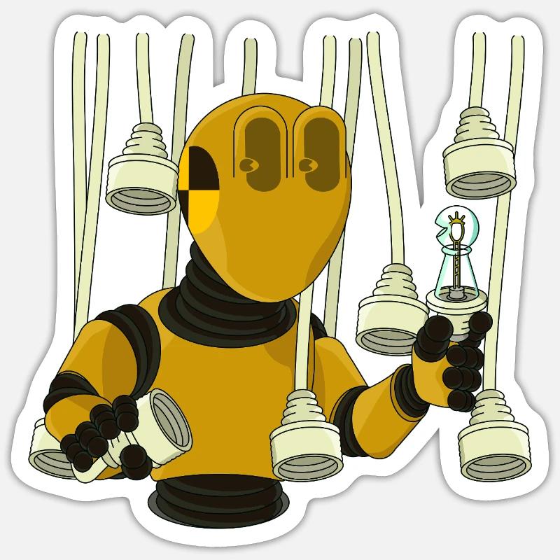 ILLUMINATING - Sticker size S (10 x 10 cm) - white matte