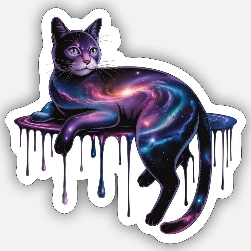 Cosmic Form - Sticker size S (10 x 10 cm) - white matte