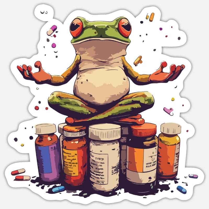 Rauschfrosch - Sticker size S (10 x 10 cm) - white matte