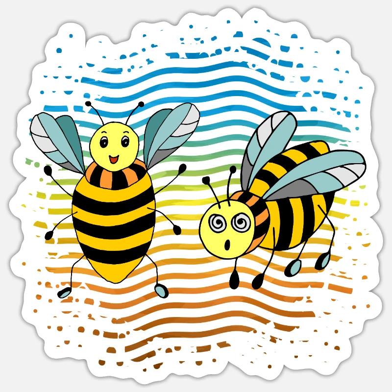 Insectes - Sticker taille S (10 x 10 cm) - blanc mat