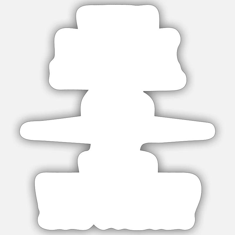 Devoir de rébellion - Sticker taille S (10 x 10 cm) - blanc mat