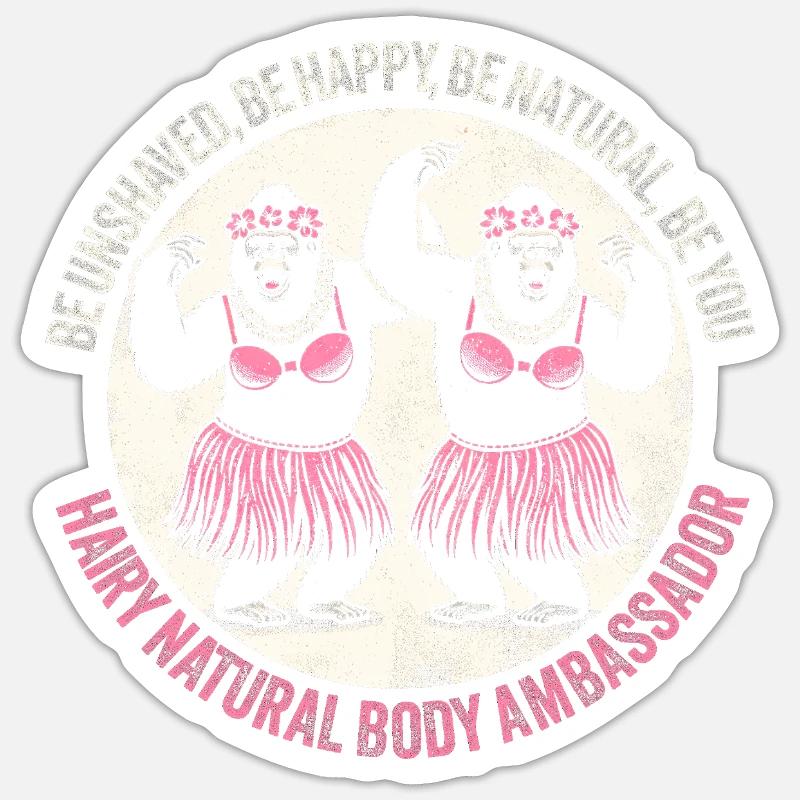 Hula Dancer Gorilla Celebration Tee Sticker size S (10 x 10 cm)