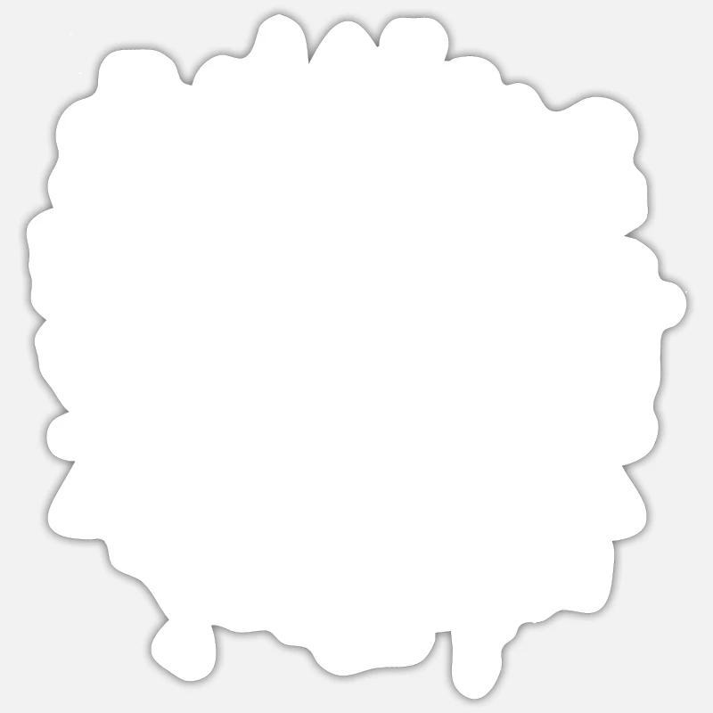 Conception numérique de triangle de crâne Sticker taille S (10 x 10 cm)