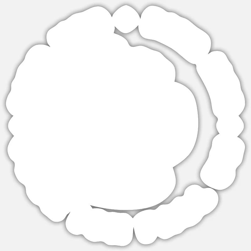 Bienen hier - Oder ich fall um! Sticker Größe S (10 x 10 cm)