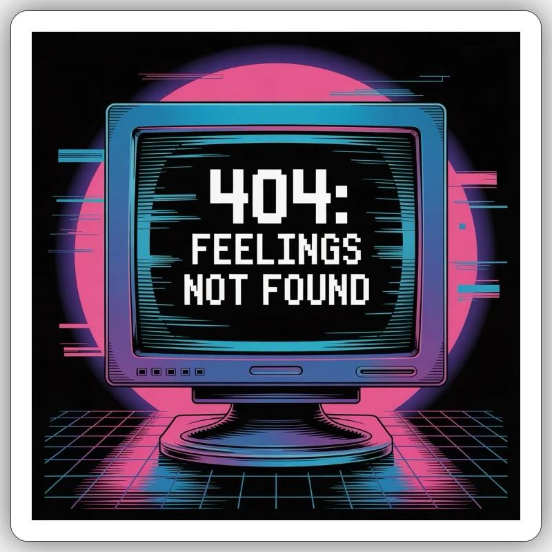 Creative IT humor - Sticker size S (10 x 10 cm) - white matte