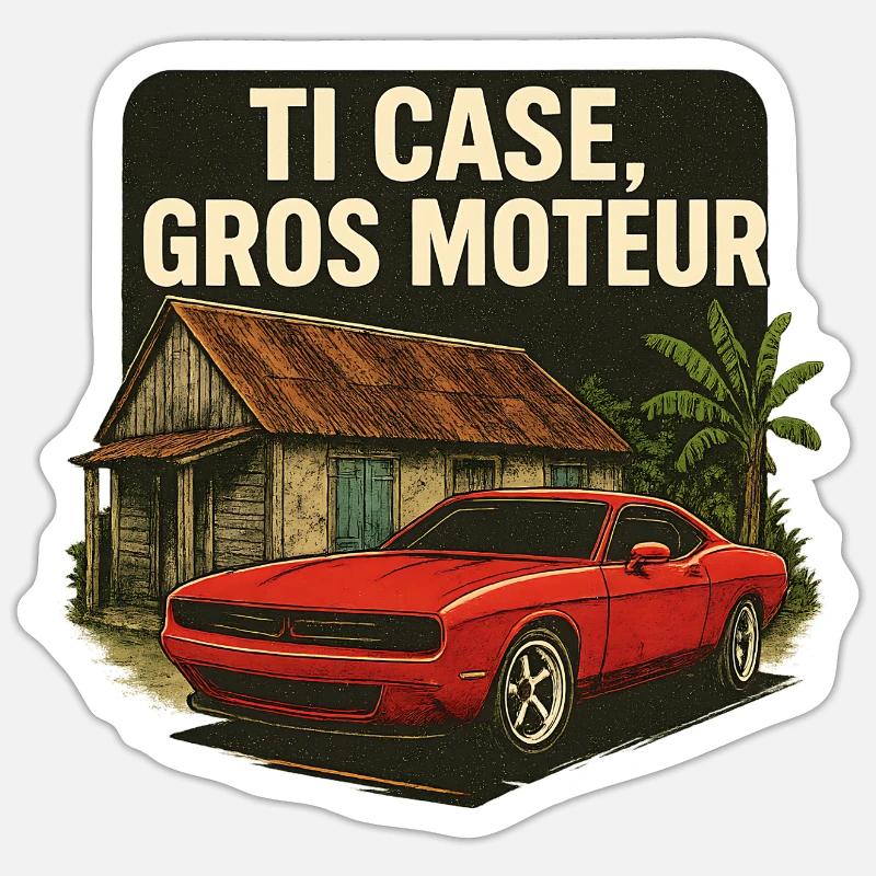 Ti Case Big Engine Sticker size S (10 x 10 cm)