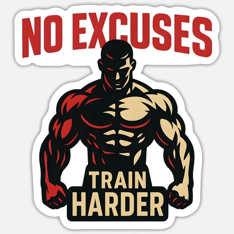 Pas d’excuses Sticker taille S (10 x 10 cm)