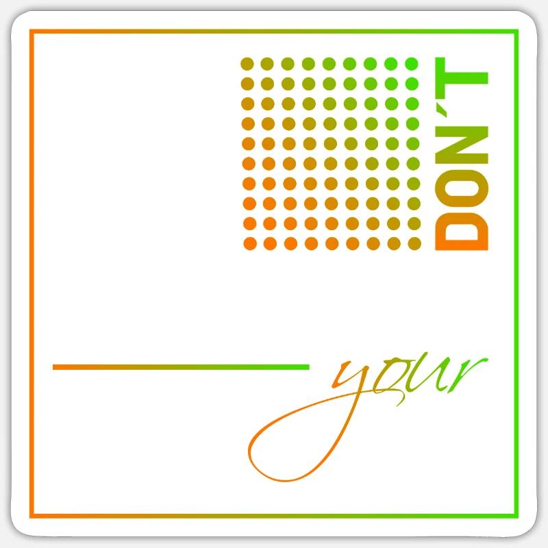Sticker Größe S (10 x 10 cm) - 