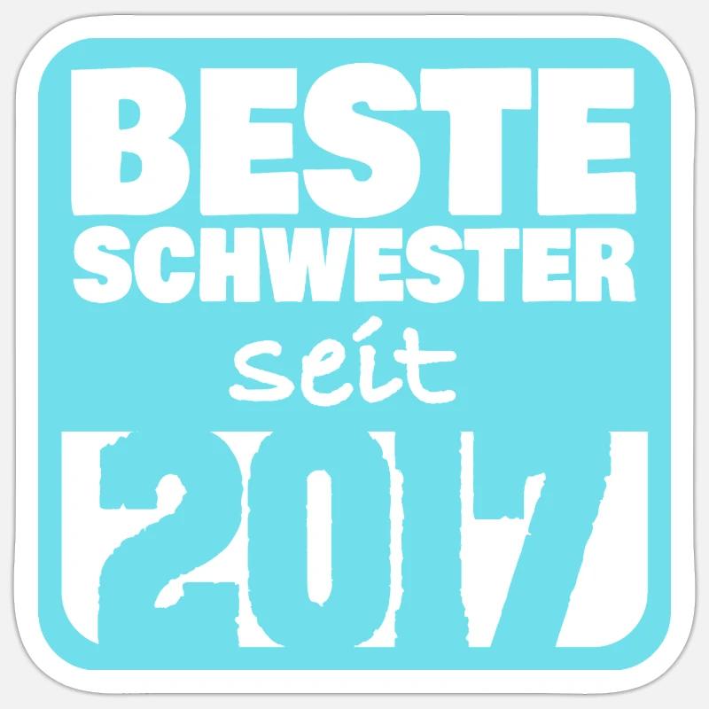 Siblings 2017 Sticker size S (10 x 10 cm)