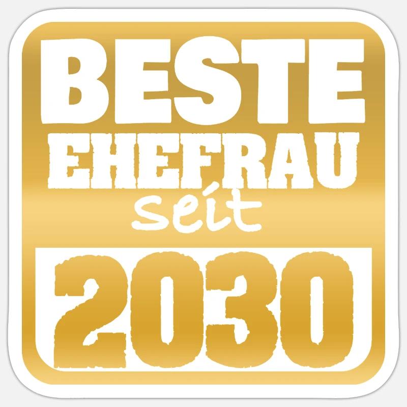 2030 - Sticker size S (10 x 10 cm) - white matte
