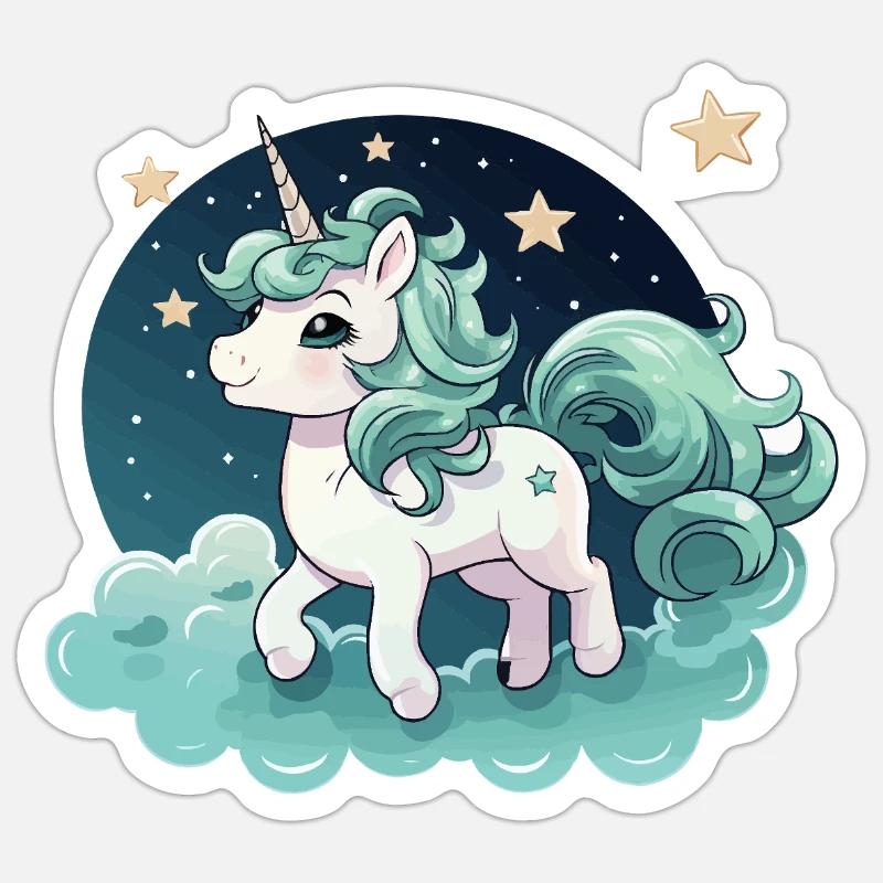 Stellar Einhorn Sticker Größe S (10 x 10 cm)