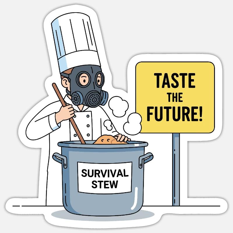 Taste the Future ! - Sticker size S (10 x 10 cm) - white matte