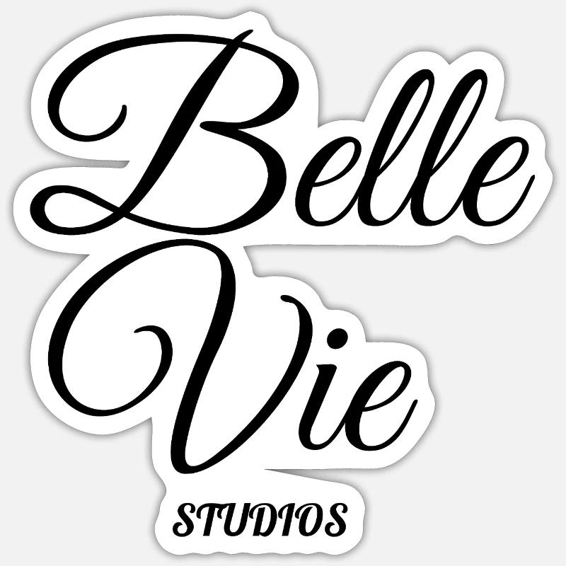 Belle Vie STUDIOS - Sticker size S (10 x 10 cm) - white matte