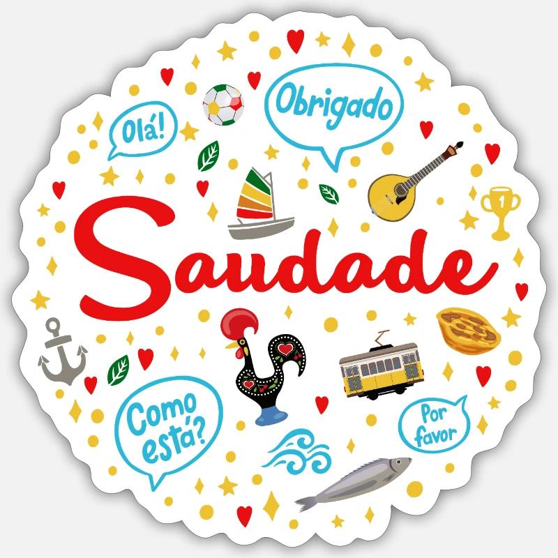Saudade Sticker taille S (10 x 10 cm)
