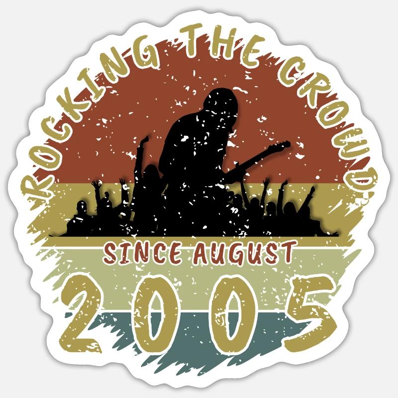 20th Birthday Rocking the crowd GIT 08/2005 Sticker size S (10 x 10 cm)