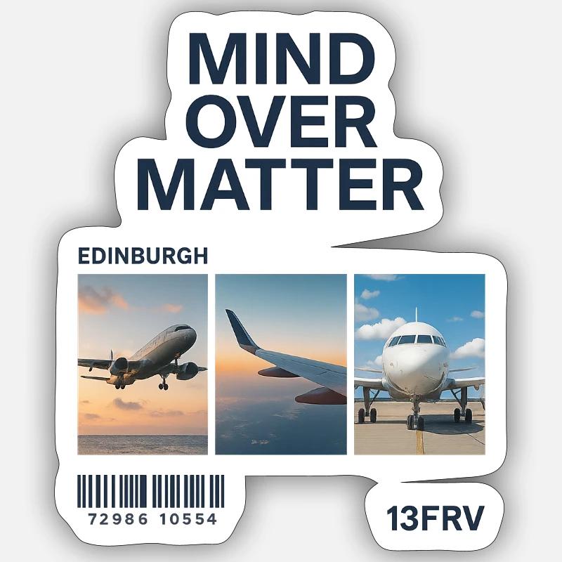 Mind Over Matter: Edinburgh Triptych Sticker size S (10 x 10 cm)