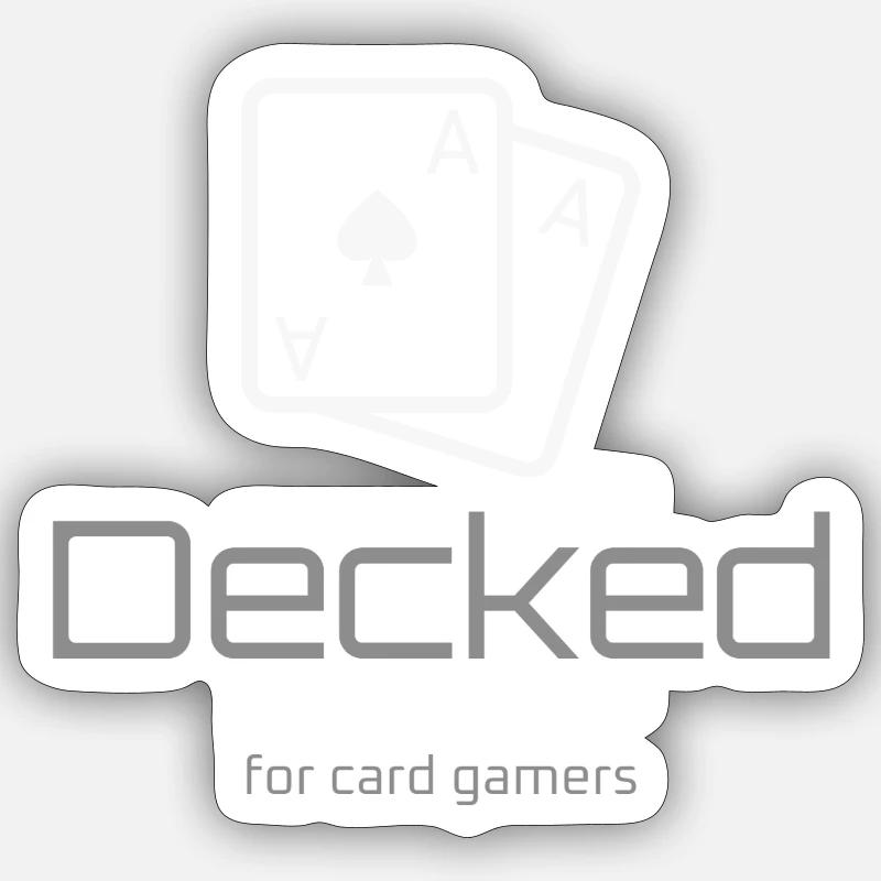 Decked Clear Logo Sticker size S (10 x 10 cm)