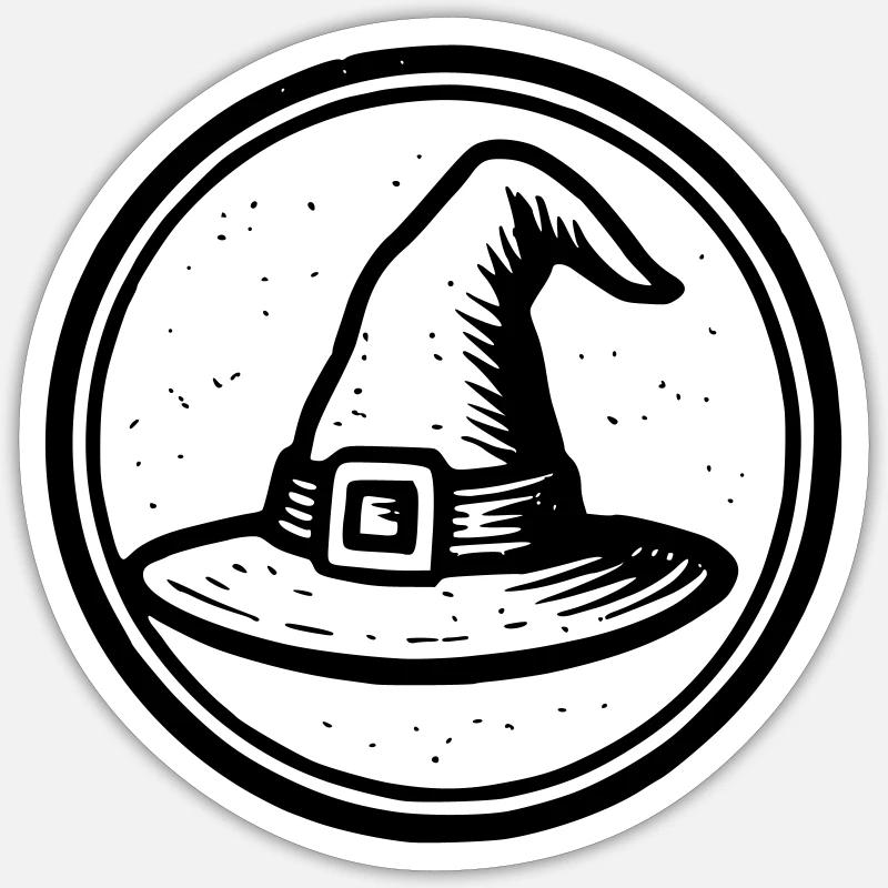 Hexenhut Sticker Größe S (10 x 10 cm)