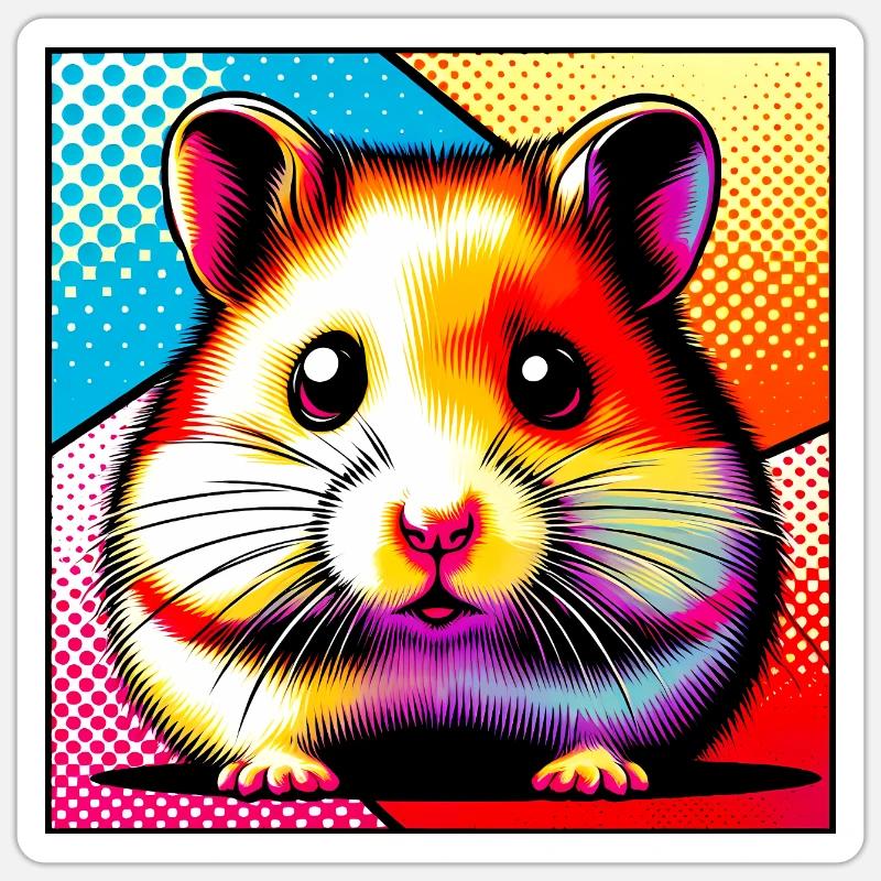 hamster Sticker size S (10 x 10 cm)