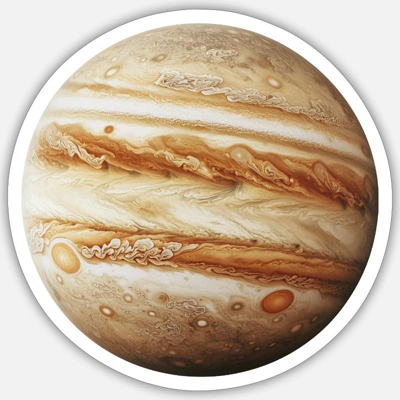 Jupiter - Sticker size S (10 x 10 cm) - white matte