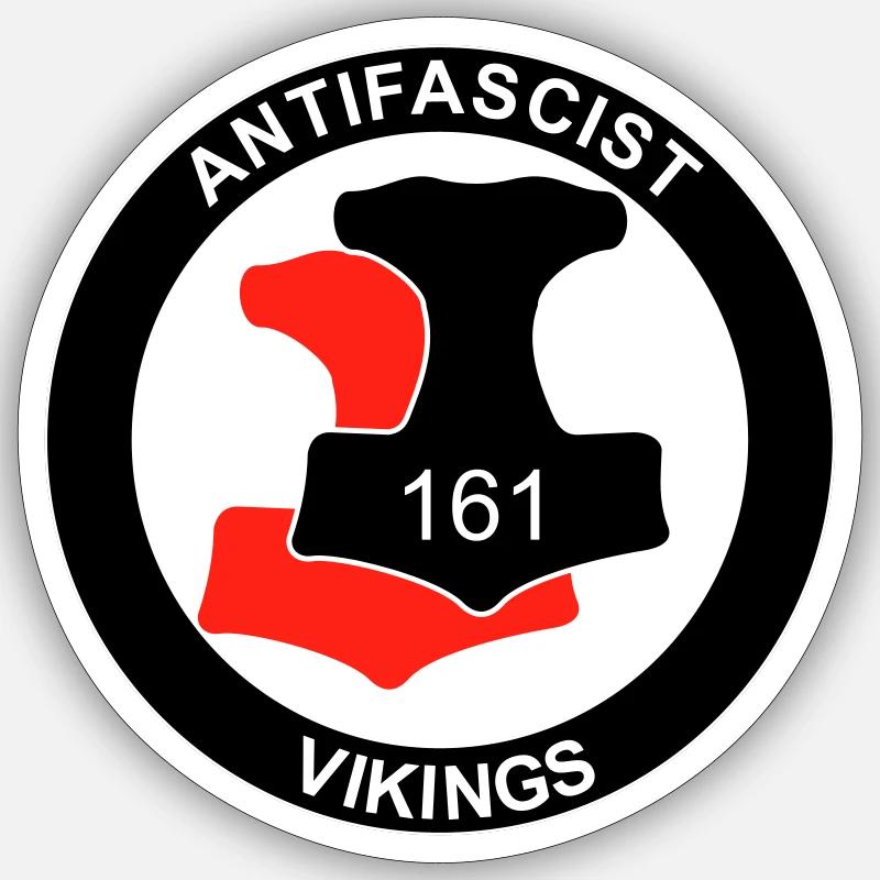 Antifa Vikings Sticker size S (10 x 10 cm)