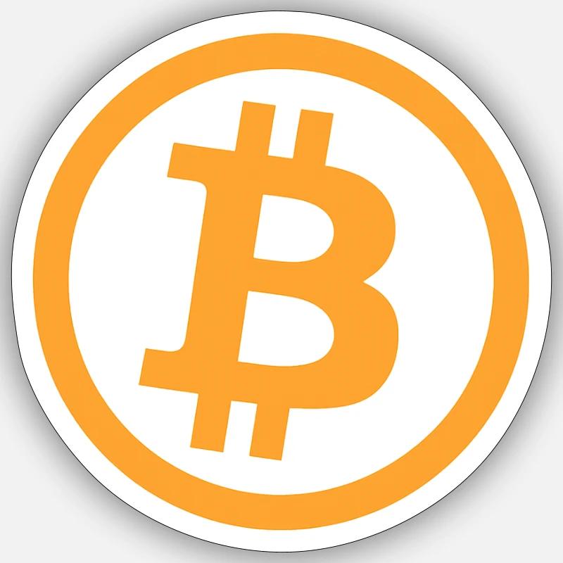 Bitcoin_Logo_Perfekt - Sticker taille S (10 x 10 cm) - blanc mat
