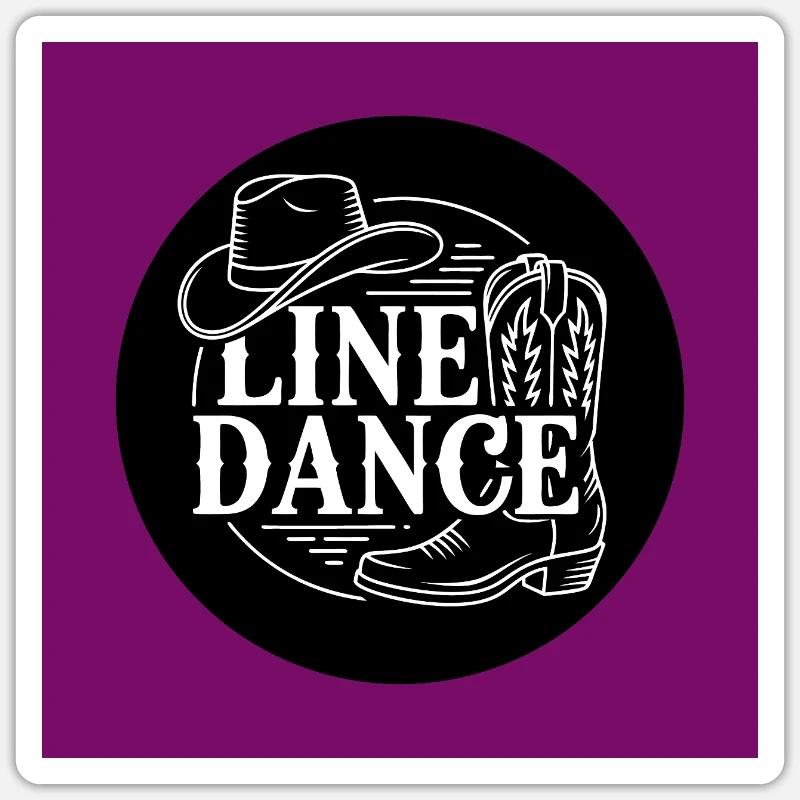 Line Dance Button Magnet Line Dance Dance Hobby Sticker size S (10 x 10 cm)