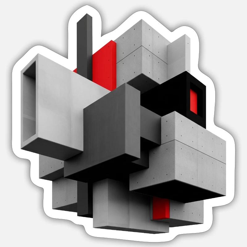 Cube Sticker Größe S (10 x 10 cm)