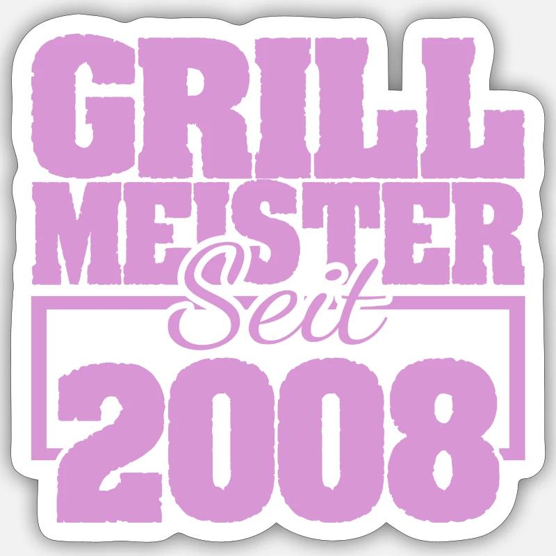 2008 - Sticker size S (10 x 10 cm) - white matte