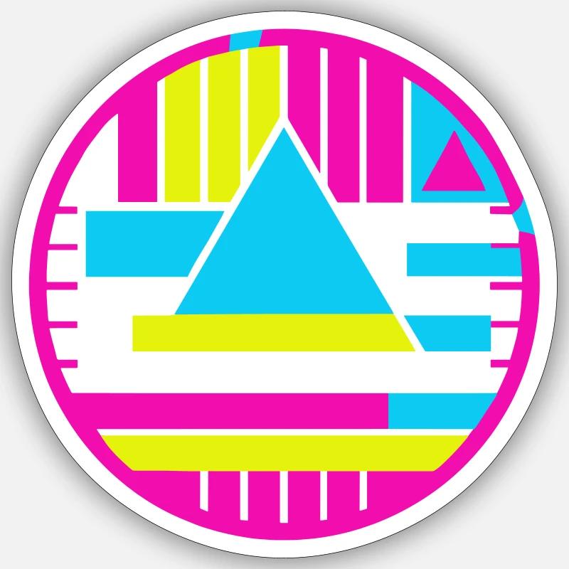 Test Mark New Wave - Sticker size S (10 x 10 cm) - white matte