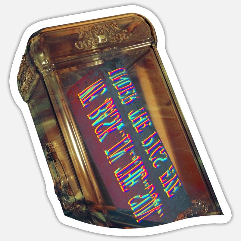 Cryptic Message In A Bottle Sticker size S (10 x 10 cm)