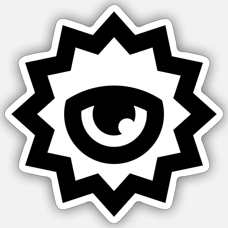 SUNSAD - Sticker taille S (10 x 10 cm) - blanc mat