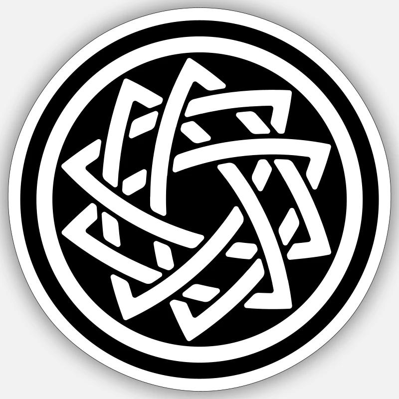 ÉTOILE DOUBLE Sticker taille S (10 x 10 cm)