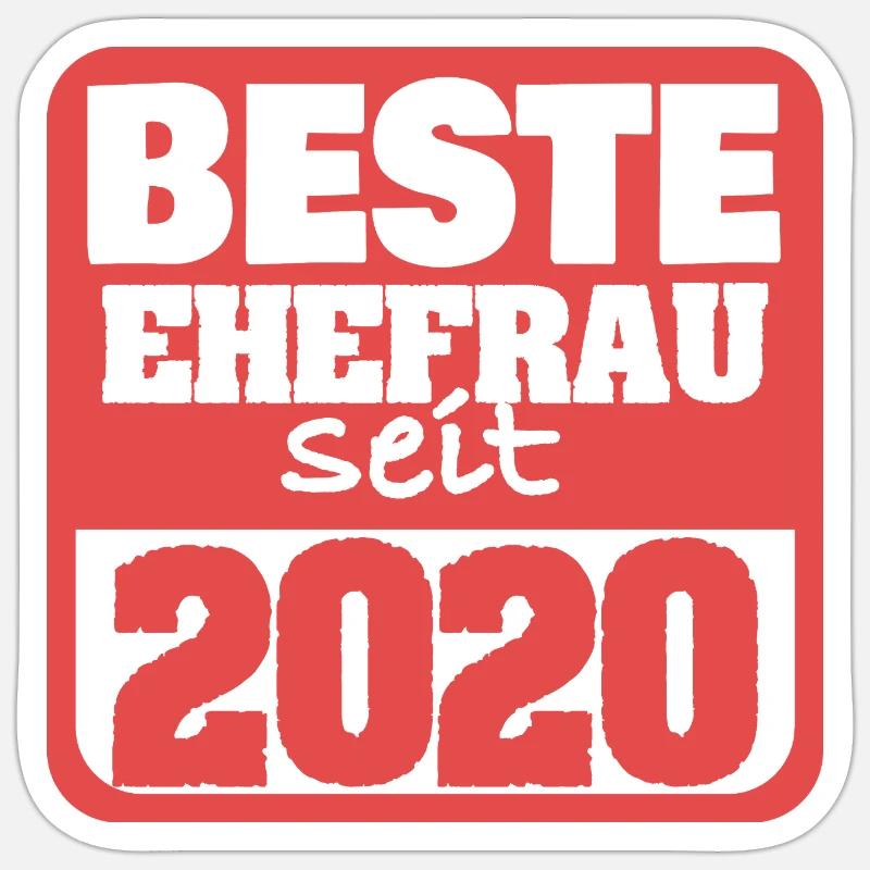 Ehe 2020 Sticker Größe S (10 x 10 cm)