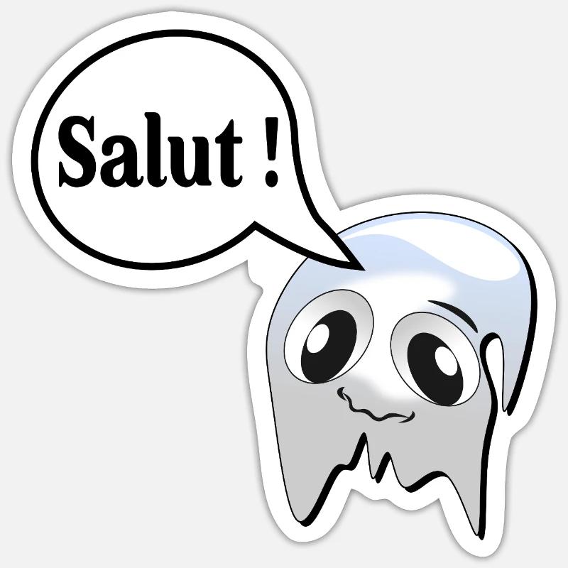 Hallo Phantom Sticker Größe S (10 x 10 cm)