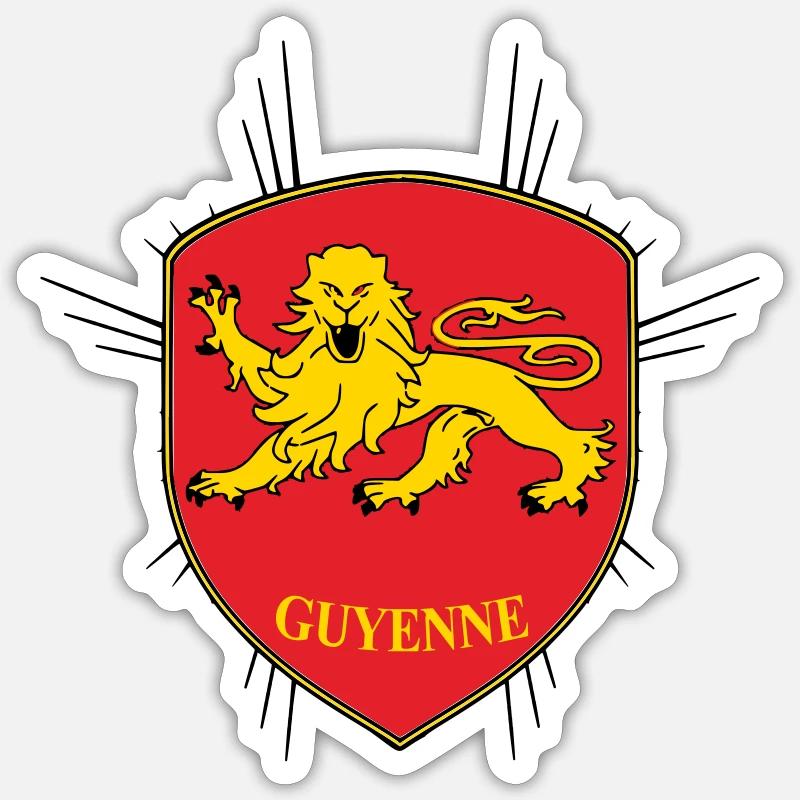 Guyenne - Sticker size S (10 x 10 cm) - white matte