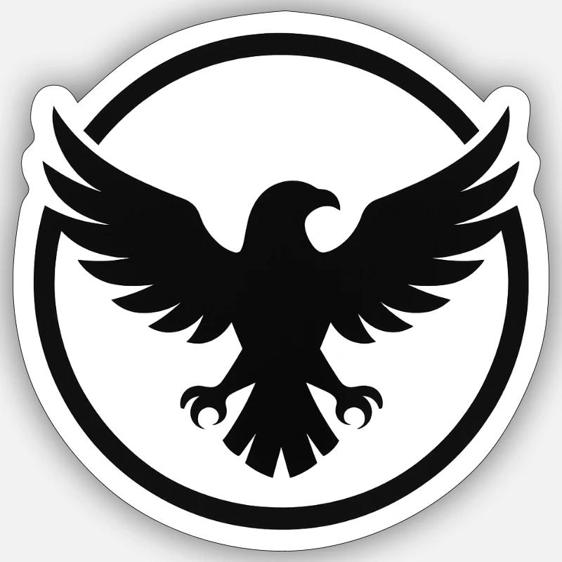 Eagle Emblem - Sticker size S (10 x 10 cm) - white matte