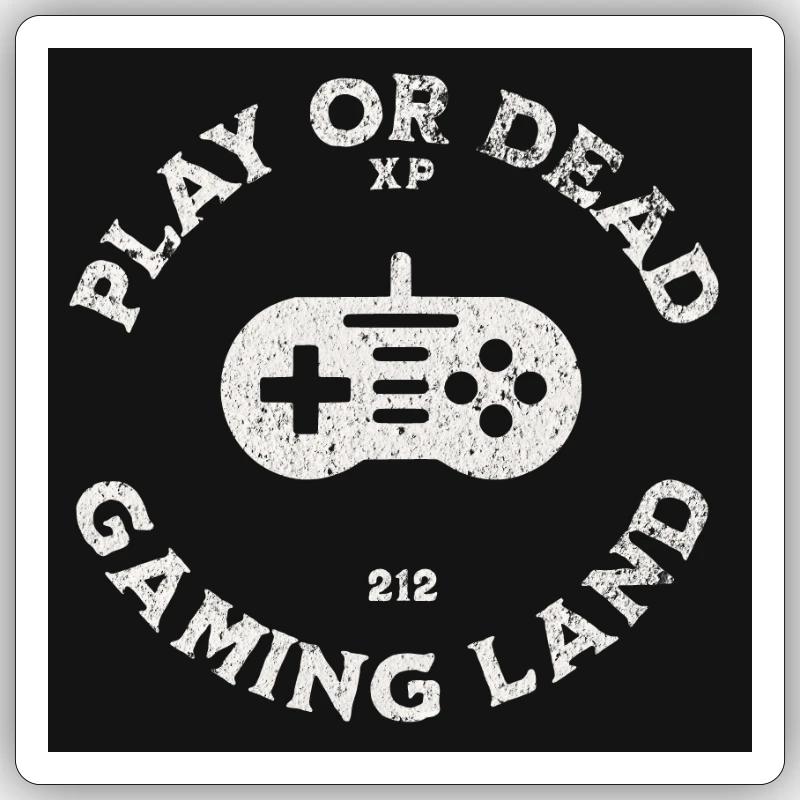 Retro Gaming Controller Design - Sticker size S (10 x 10 cm) - white matte
