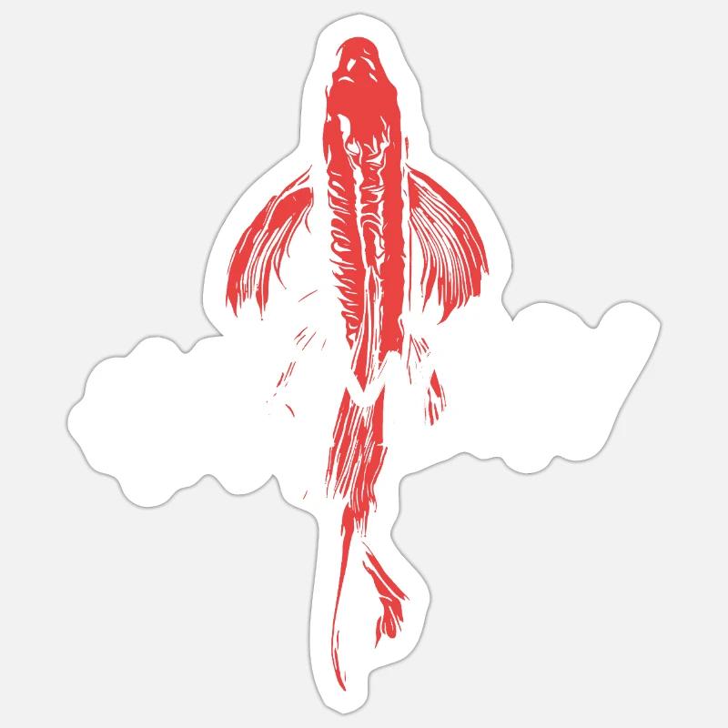 Koi Fish Energetic Harmony Sticker size S (10 x 10 cm)