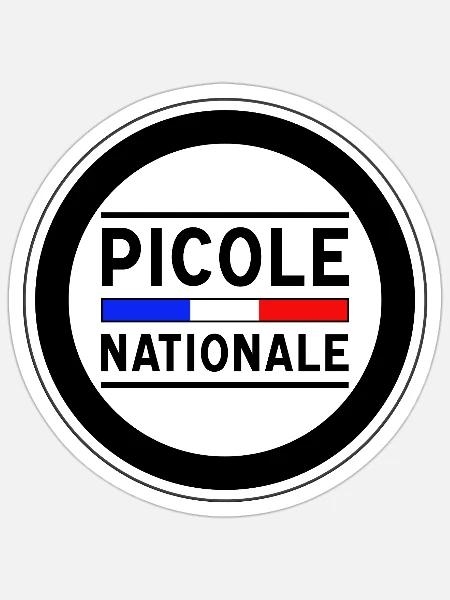 Nationale Trinkgasse Neues Design - Sticker Größe S (10 x 10 cm) - Mattweiß