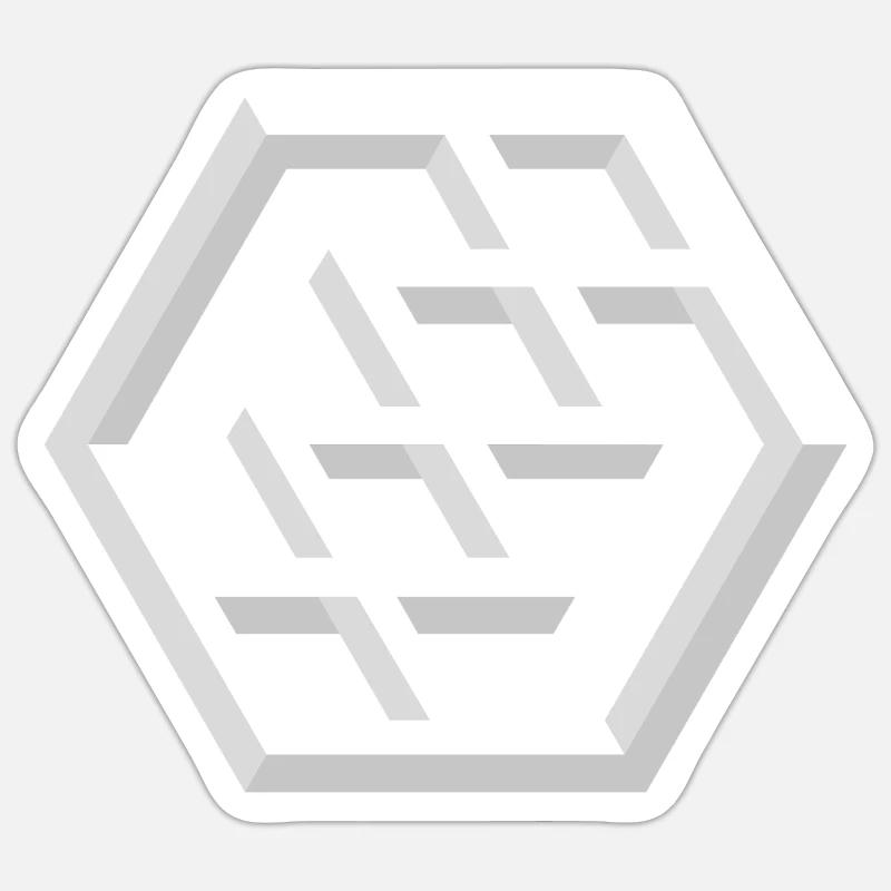 Abstract Geometric Pattern Sticker size S (10 x 10 cm)